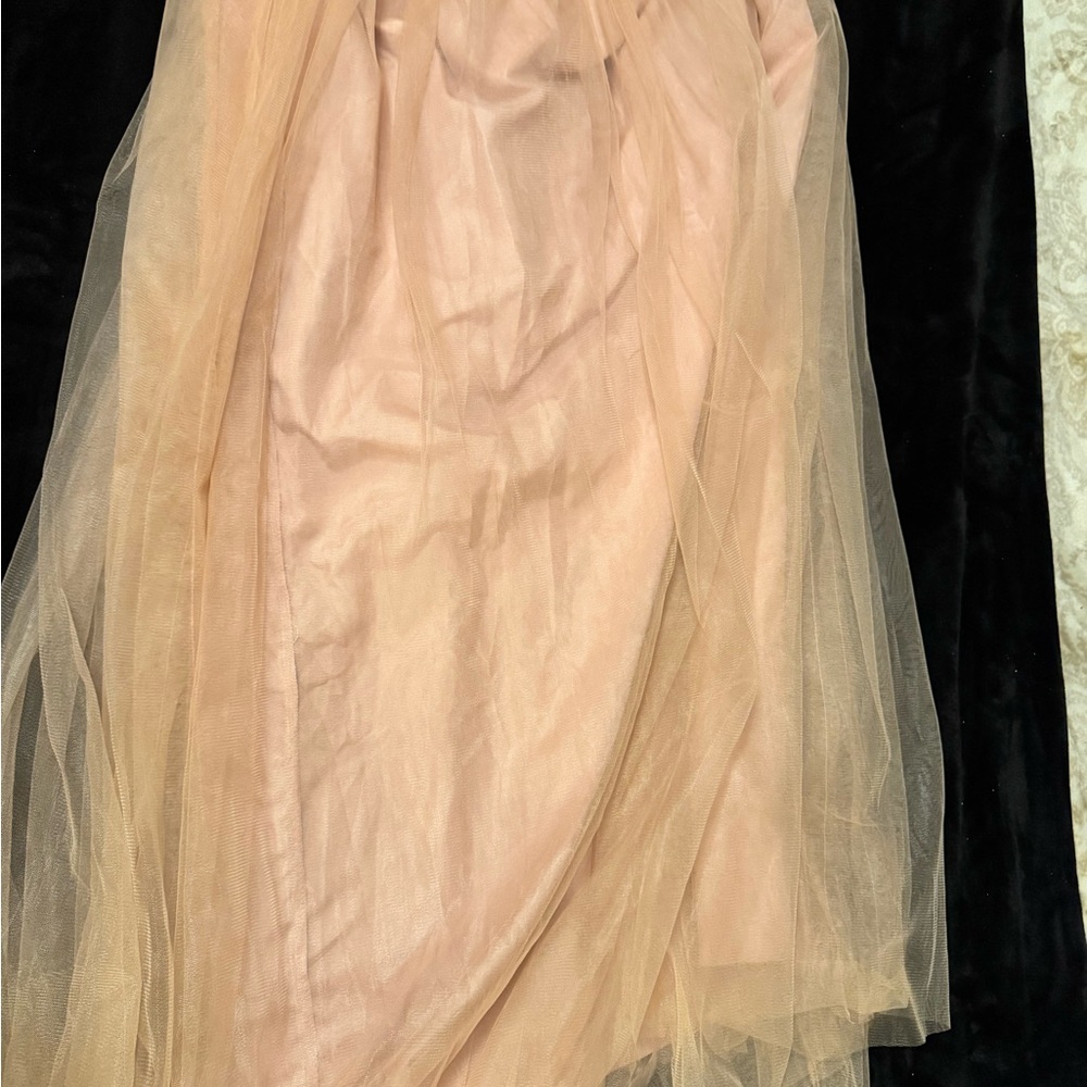 Elegant Peach Tulle Skirt